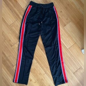 High Waisted Slim Track Pants with Pockets